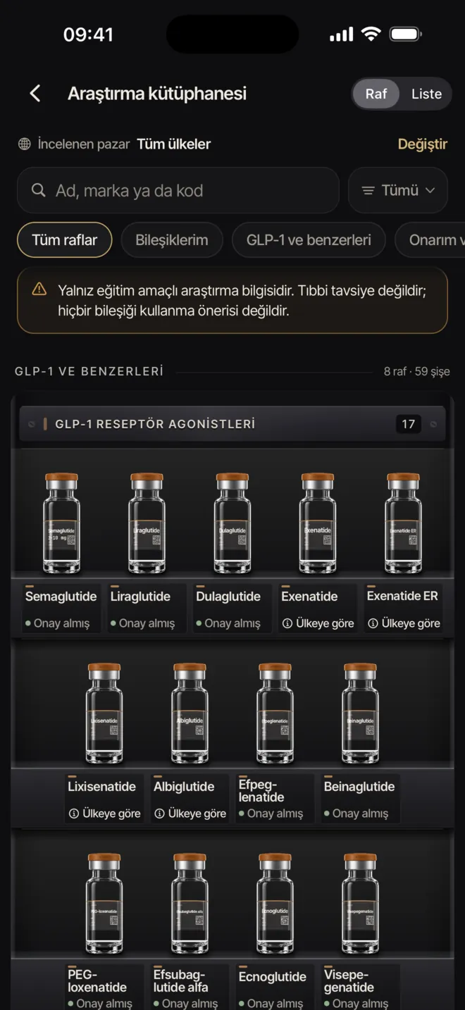 Kaynaklarıyla PepLabo araştırma kütüphanesi kaydı